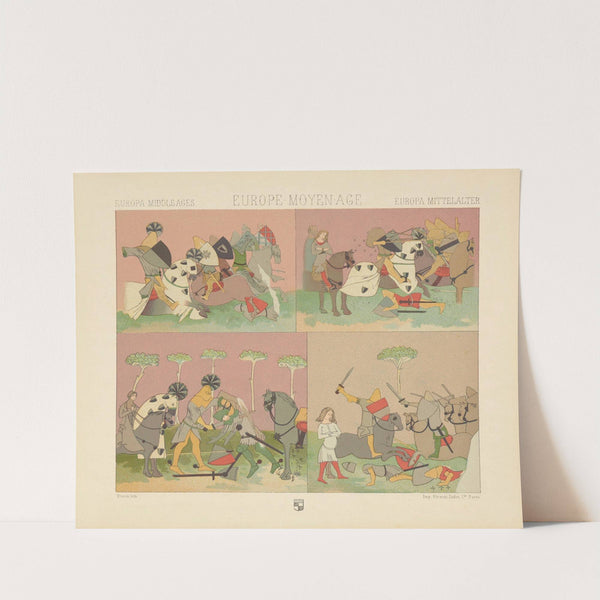 XIIIe siecle – costumes militaires (1876-1888) by Auguste Racinet