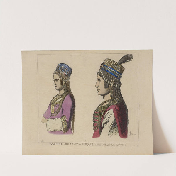 XVI siècle. Sultanes de Turquie. D'après Melchior Lorich. by Raphaël Jacquemin