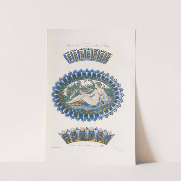 XVIe siècle plat et bordures en fayence de Bernard Palissy. by Nicolas Xavier Willemin