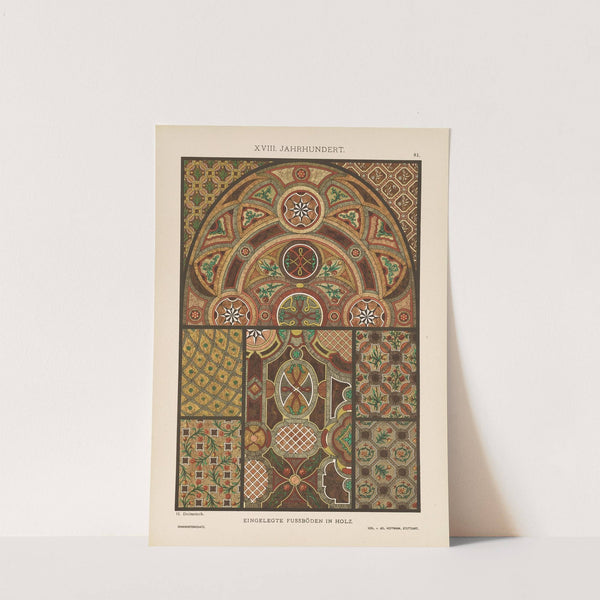 XVIII. Jahrhundert – Eingelegte Fussboden in Holz (1887) by Heinrich Dolmetsch