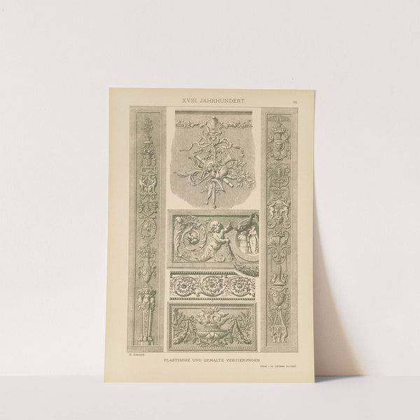 XVIII. Jahrhundert – Plastische und gemalte Verzierungen (1887) by Heinrich Dolmetsch