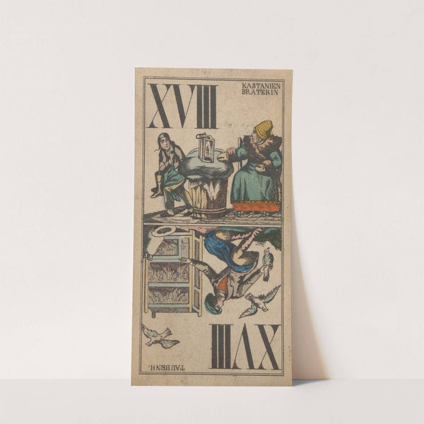 XVIII; Kastanienbraterin ; Taubenh (1850) by Carl Holdhaus