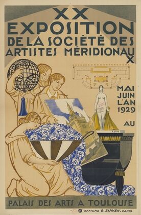 XX Exposition de la société des artistes méridionaux, mai-juin l’An 1929 au Palais des Arts à Toulouse (1929)