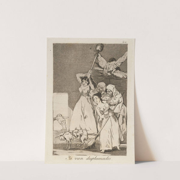 Ya van desplumados. (There they go plucked.) (1796-1797) by Francisco de Goya