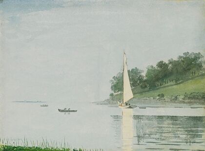 Yacht In A Cove, Gloucester (1880)