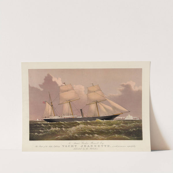 Yacht Jeannette (1881) by Currier & Ives.