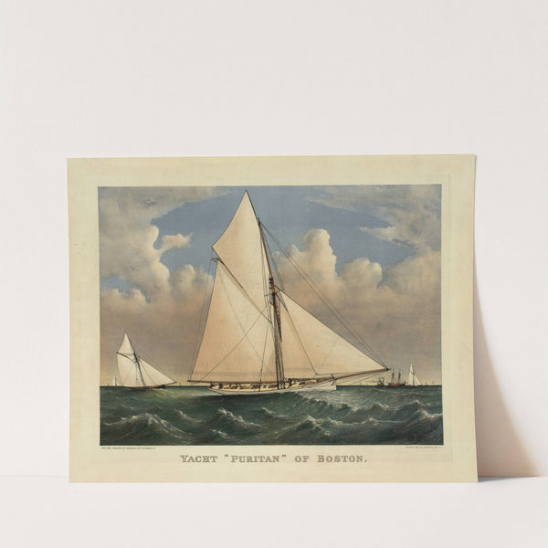 Yacht ‘Puritan’ of Boston (1885) by Currier & Ives.