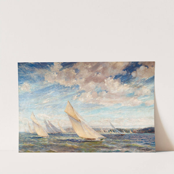 Yacht Racing In The Solent by Alice Maude Taite Fanner