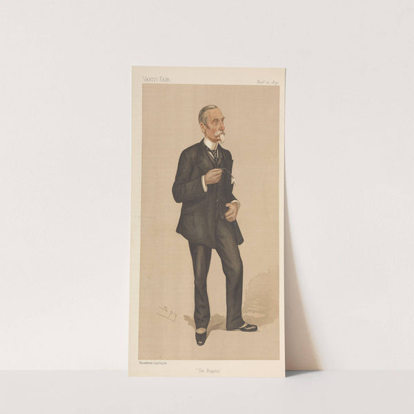 Yachting Devotees; ‘The Regalia’, General Sir Michael Anthony Shrapnel Biddulph, November 21, 1891 (1891) by Leslie Matthew Ward