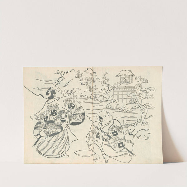 Yakusha ezukushi Pl.4 by Okumura Masanobu