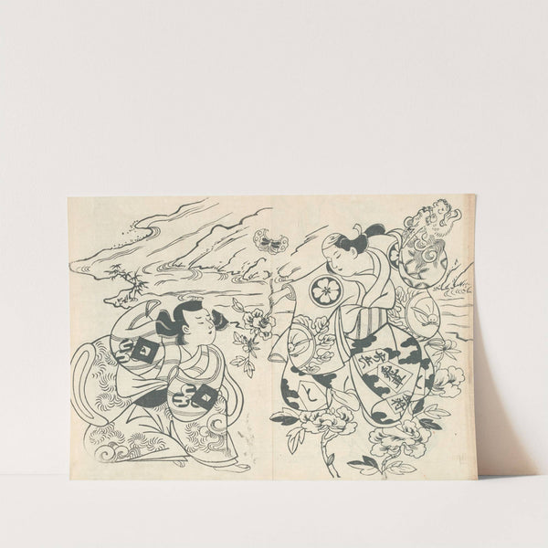 Yakusha ezukushi Pl.5 by Okumura Masanobu