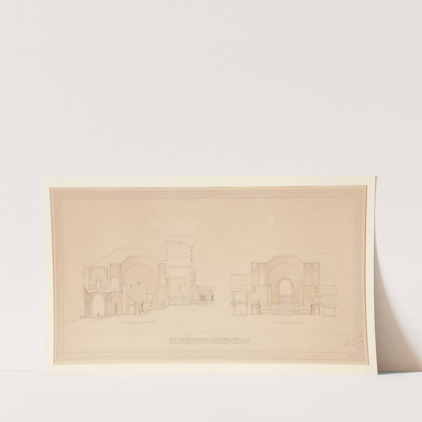 Yale University Museum of Fine Arts Extension; Section Looking West and Section Looking North (1929) by Egerton Swartwout