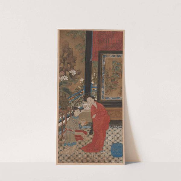 Yang Guifei Leaving the Bath (1700s) by Gu Jianlong