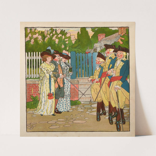 Yankee Doodle: An old friend in a new dress Pl.6 (1881) by Howard Pyle