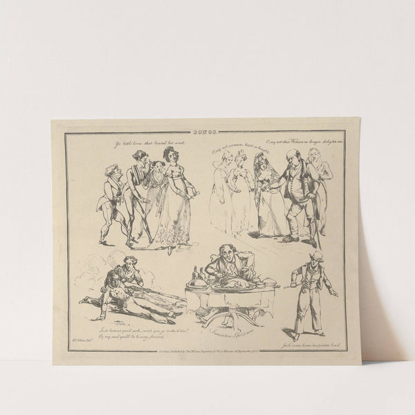 Ye little loves that round her wait… (1822) by Henry Thomas Alken