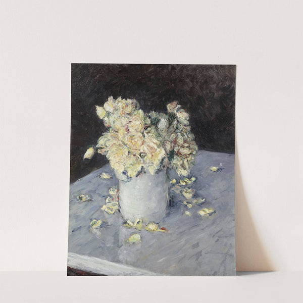 Yellow Roses in a Vase (1882) by Gustave Caillebotte