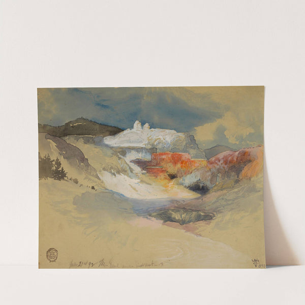Yellowstone, Hot Springs by Thomas Moran