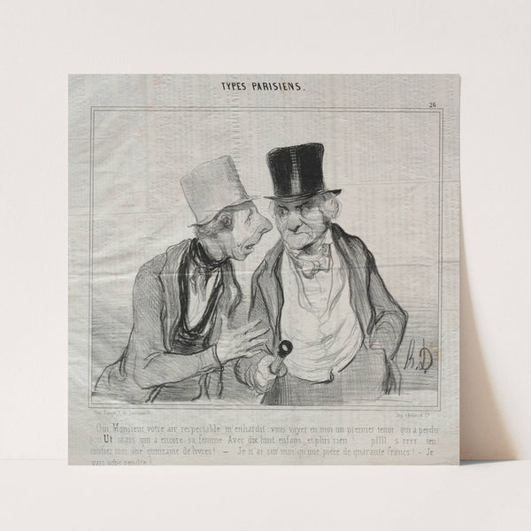 Yes, Sir, your respectable air encourages me… (1841) by Honoré Daumier