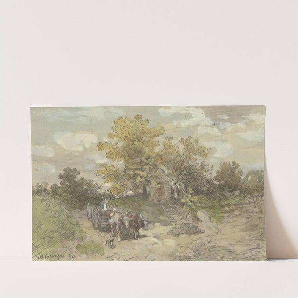 Yoke of oxen by Anton Burger