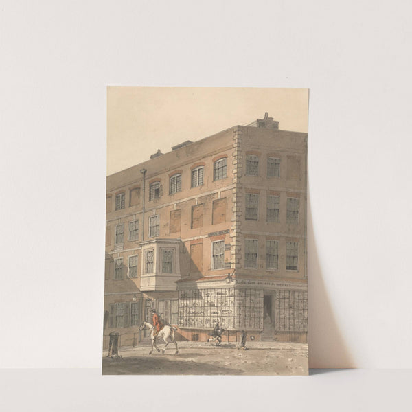 York House, the corner of Villiers Street and the Strand, with Richardson's Ancient and Modern Print Warehouse in the Foreground by George Shepheard