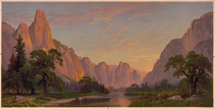 Yosemite Valley looking west (1875)