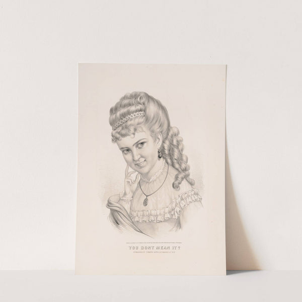 You dont mean it (1872) by Currier & Ives.