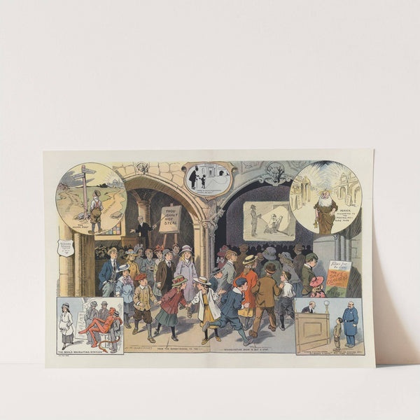 Young America and the moving-picture show (1910) by Louis Glackens