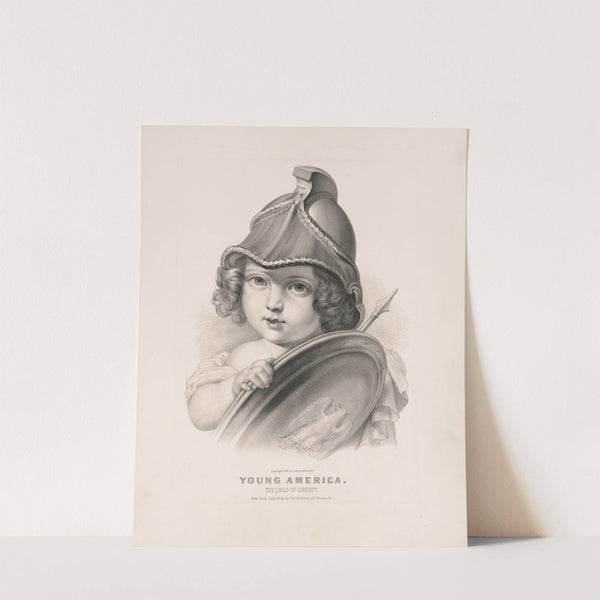 Young America; the child of liberty (1876) by Currier & Ives.