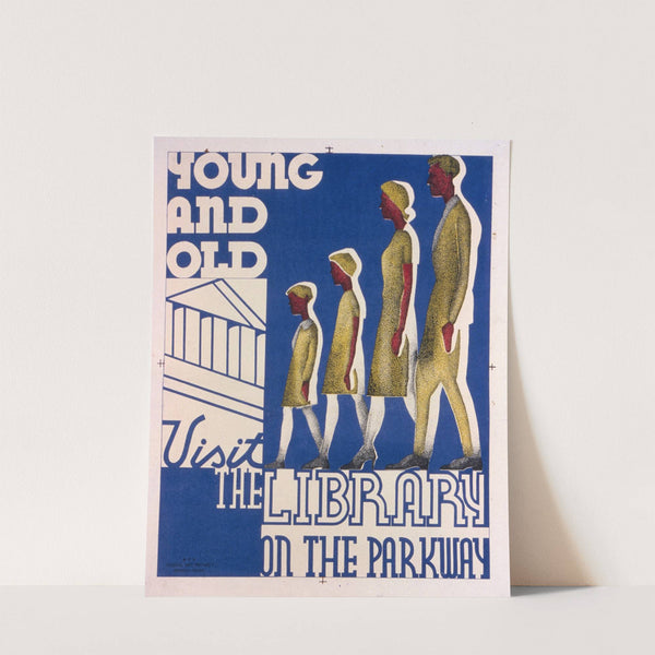 Young and old visit the library on the parkway by Nathan Sherman