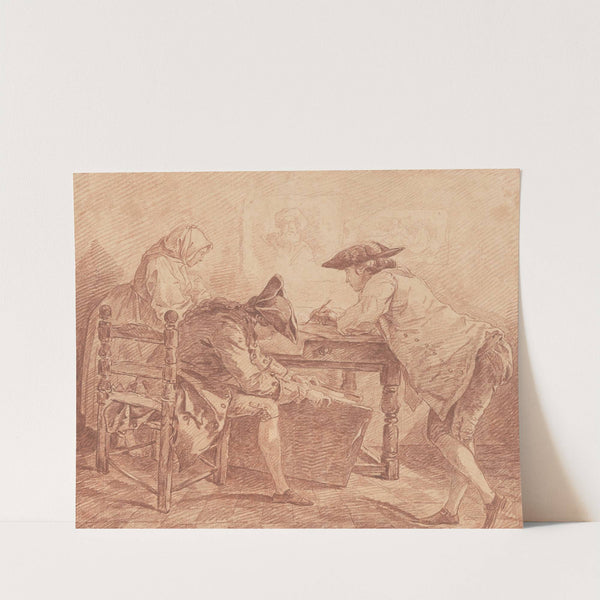 Young Artists in the Studio (ca.1763-65) by Hubert Robert