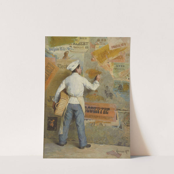 Young baker demonstrating his political opinions (Episode du Boulangisme) by Paul Charles Chocarne-Moreau