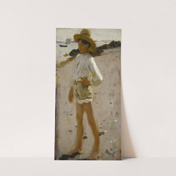 Young Boy on the Beach, Sketch for 'Oyster Gatherers of Cancale' by John Singer Sargent