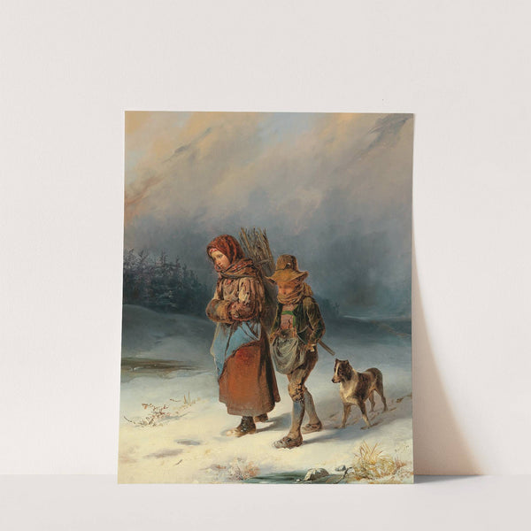 Young Brushwood Gatherers by Johann Matthias Ranftl