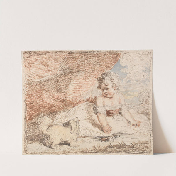 Young Child with Lap-Dog by John Hoppner