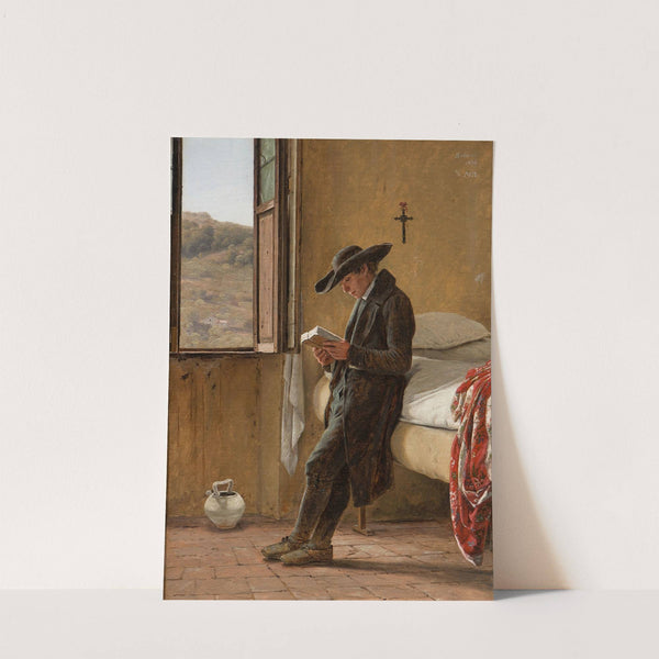 Young Clergyman Reading by Martinus Rørbye