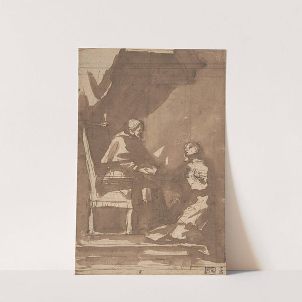 Young Cleric Kneeling before a Pope by Pietro Antonio de' Pietri