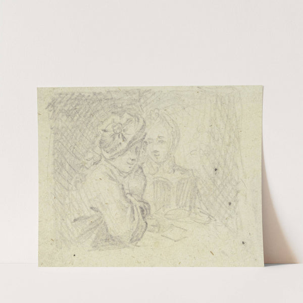 Young couple at a table by Daniel Nikolaus Chodowiecki