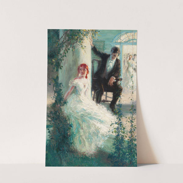 Young Couple Having a Casual Conversation by John Harmon Cassel