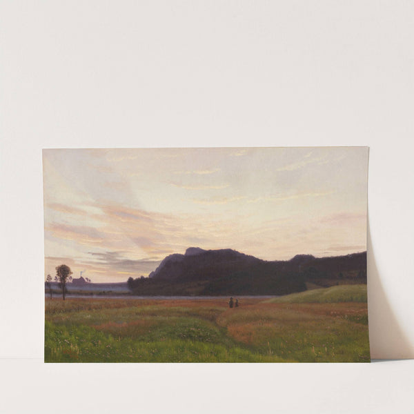 Young Couple In The Blooming Clover Field by Vilhelm Kyhn
