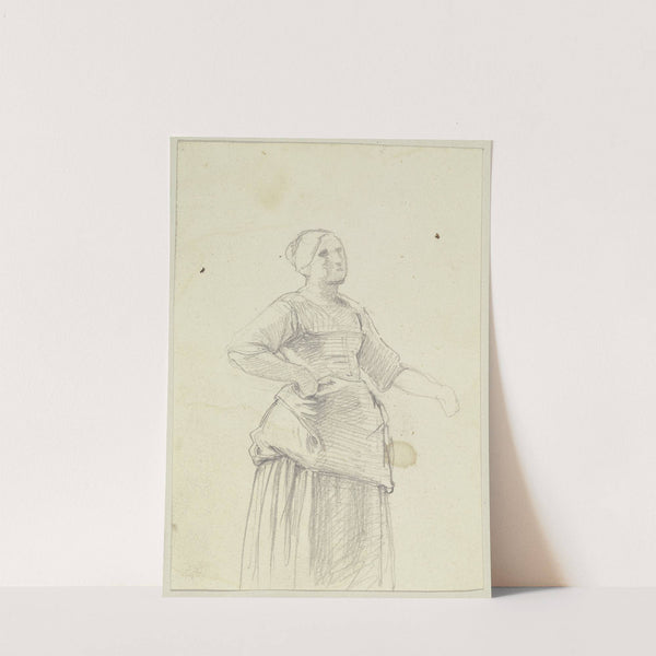 Young farmwoman by Jakob Becker