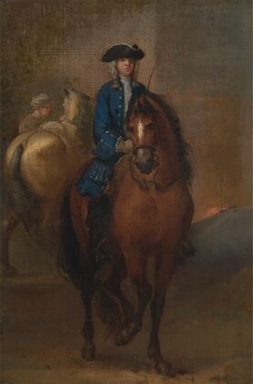 Young Gentleman Riding a Schooled Horse