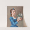 Young Girl Holding a Pot of Hyacinths by Jean-Etienne Liotard