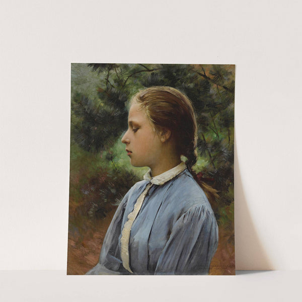 Young Girl Of Auvers-Sur-Oise by Charles Sprague Pearce