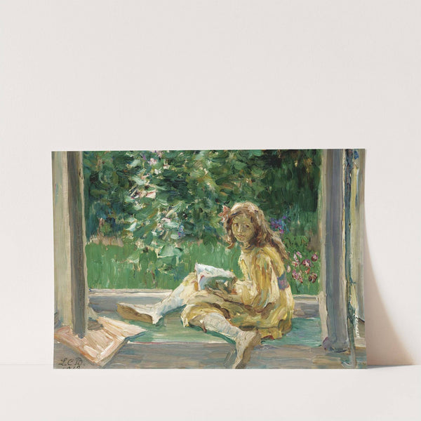 Young Girl Reading By A Window by Louise Catherine Breslau