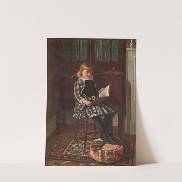 Young Girl Seated in an Interior by Samuel S. Carr