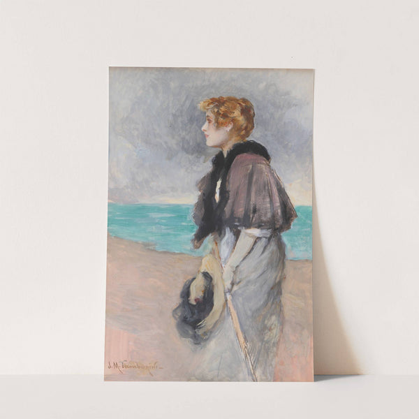 Young Girl with a Hat by Josep Maria Tamburini i Dalmau