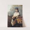 Young Girl with a Mandolin by Jean-Baptiste-Camille Corot