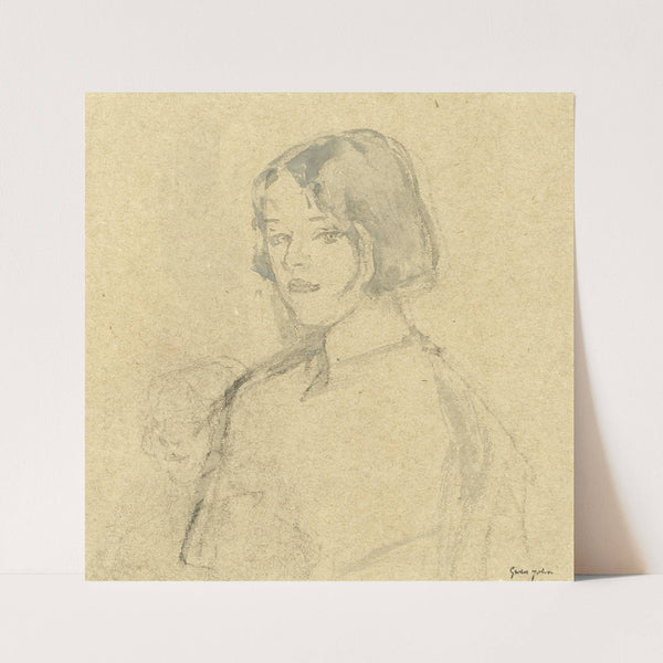 Young Girl with Bobbed Hair by Gwen John