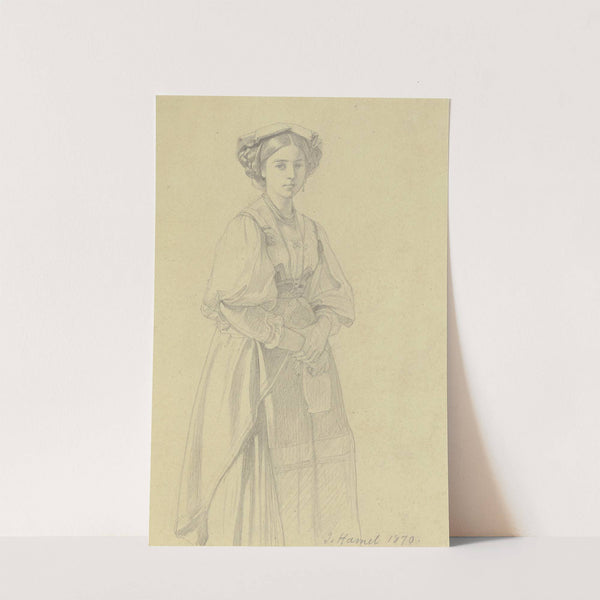 Young Italian woman by Julius Hamel