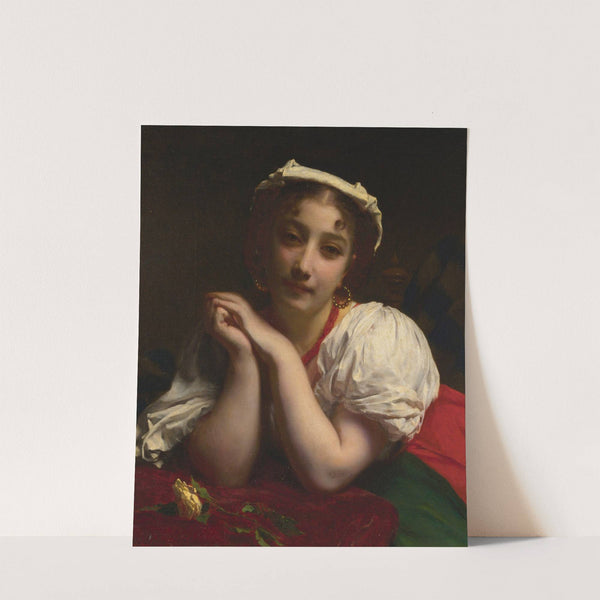 Young Italian Woman by Etienne Adolphe Piot